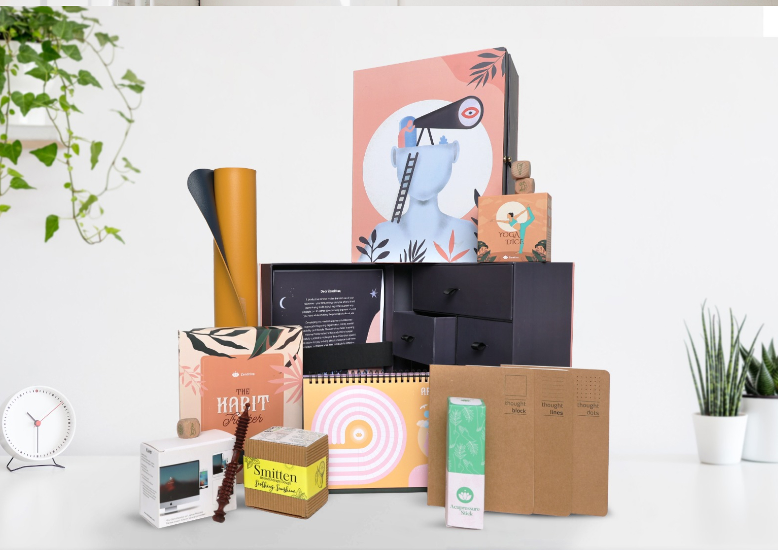 A curation of corporate gifts.